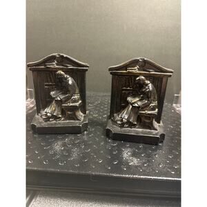 Aronson Cast Metal Monk Library Book Ends